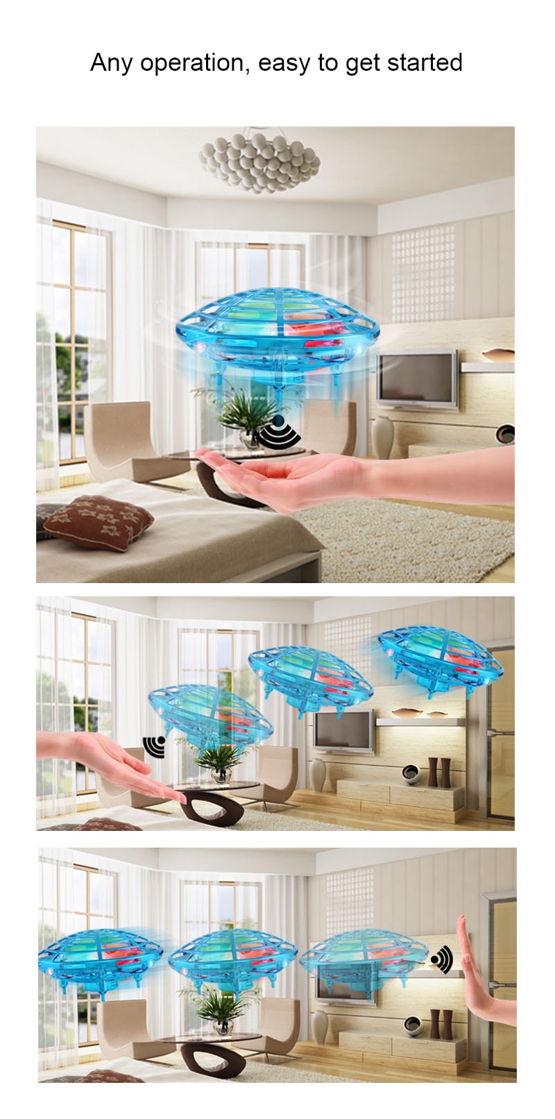 Hand Induction Flying UFO Drone
