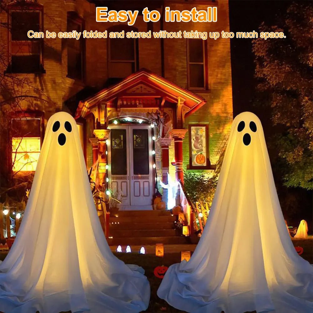 Lighted Spooky Ghost Decor Ghost Decorations