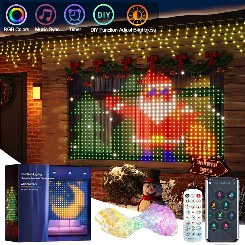 Smart LED Curtain Light APP Control RGB