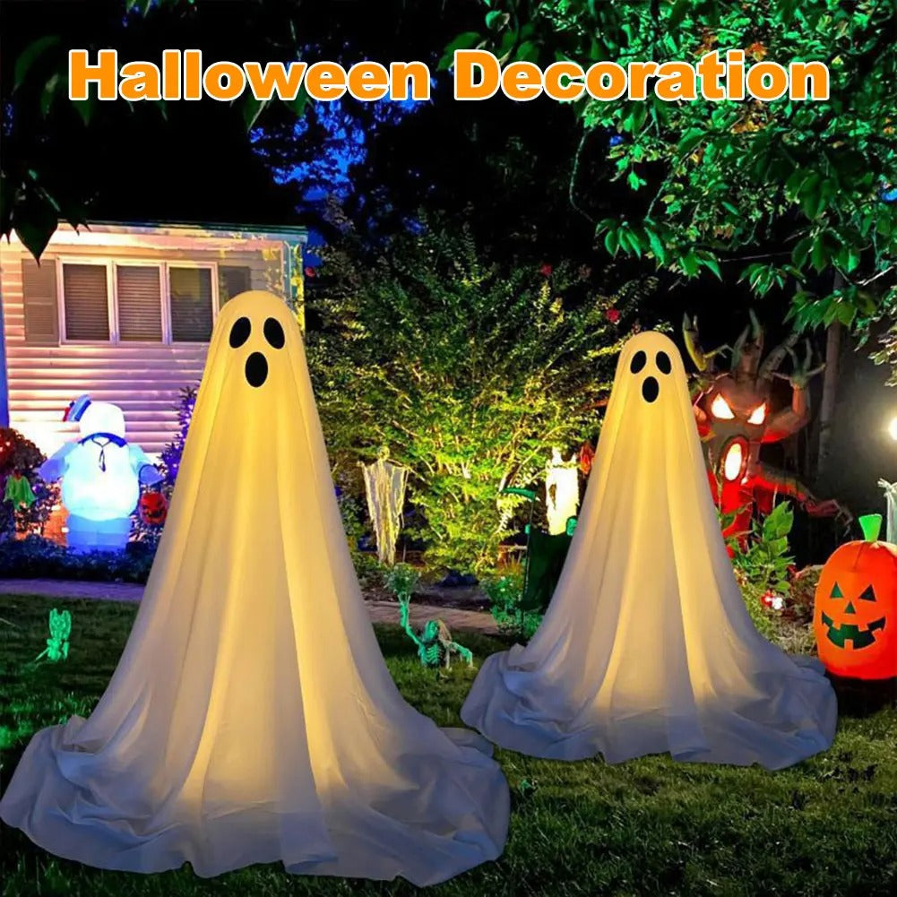 Lighted Spooky Ghost Decor Ghost Decorations