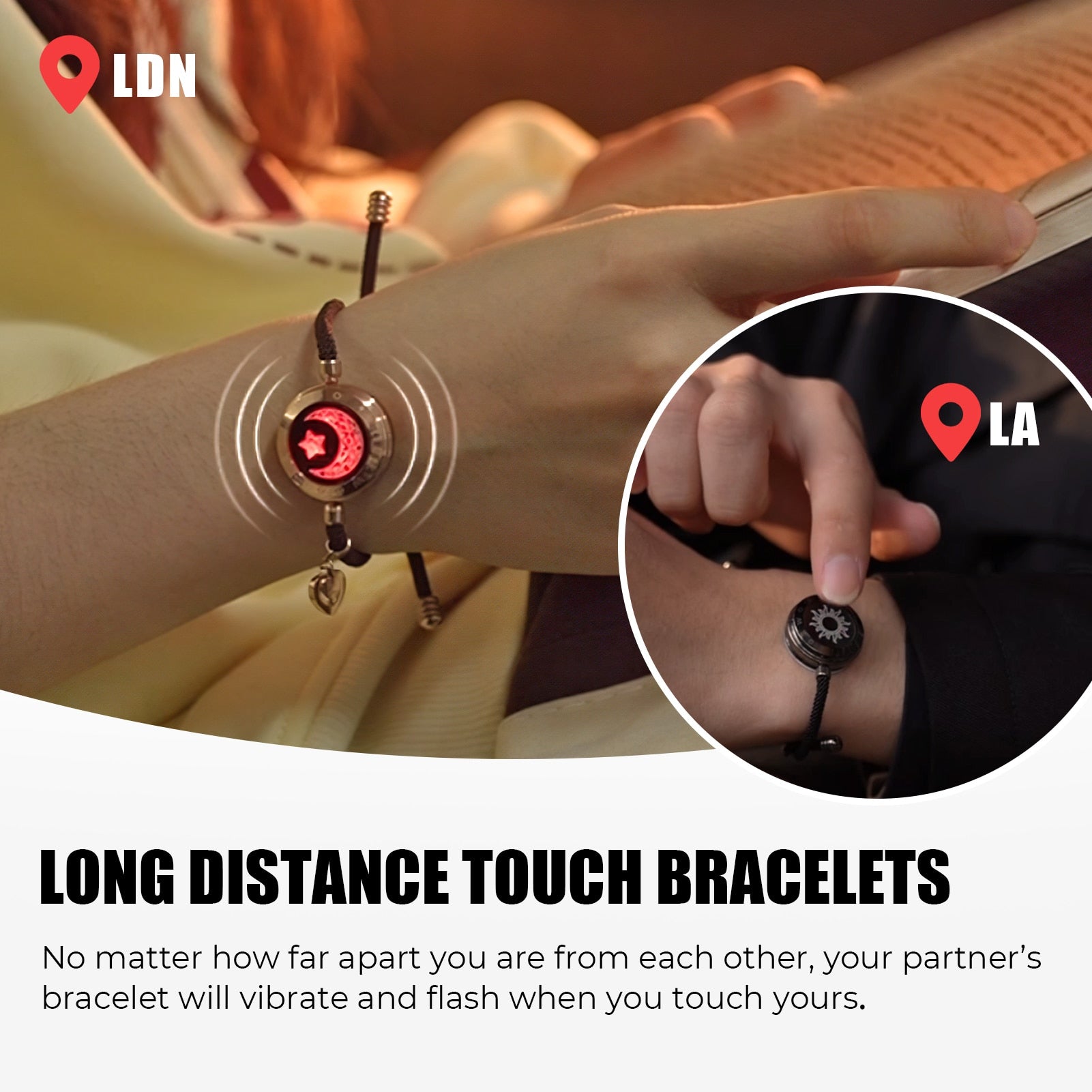 Touch Light up & Vibrate Bracelets