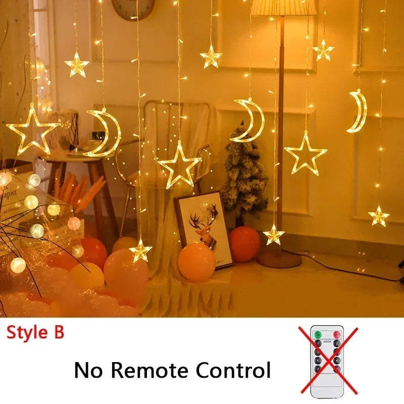 Festoon String Lights Fairy Garland Curtain