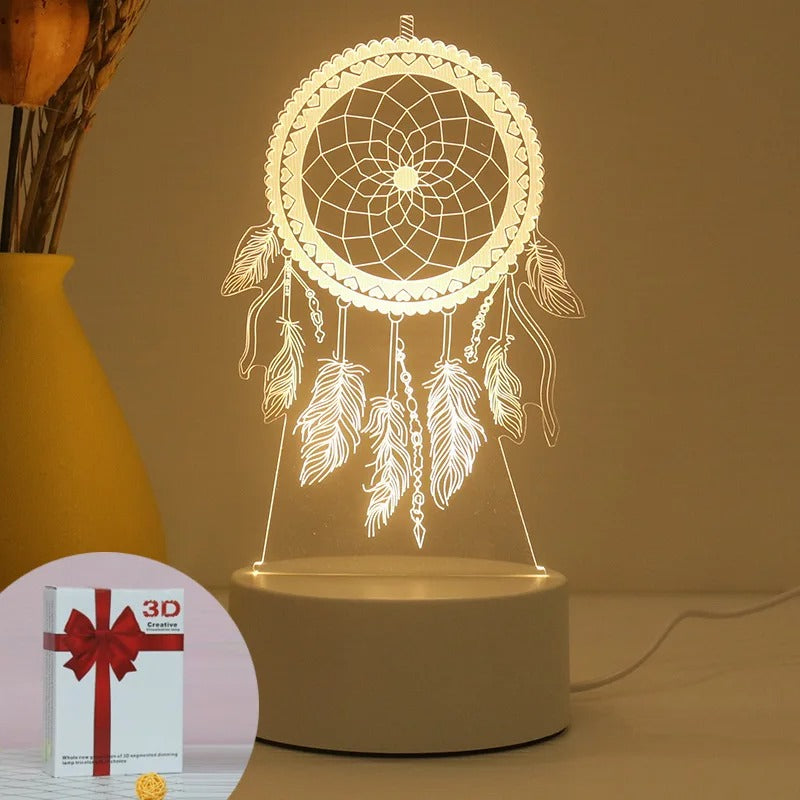 Creative Acrylic Bedroom Bedside LED Table Lamp