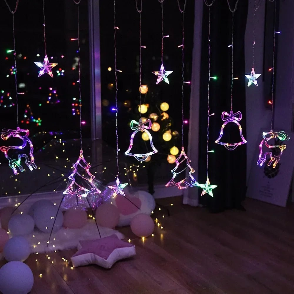 Festoon String Lights Fairy Garland Curtain