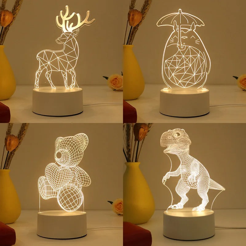 Creative Acrylic Bedroom Bedside LED Table Lamp