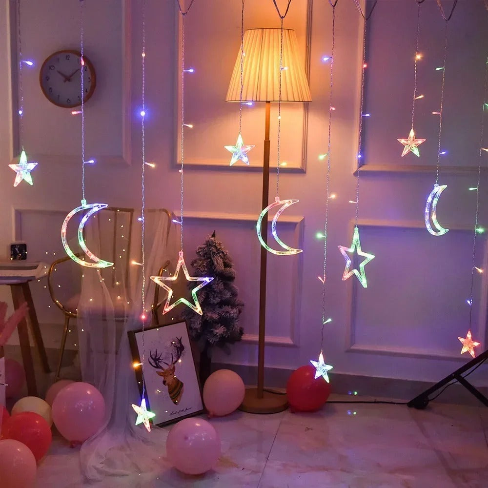 Festoon String Lights Fairy Garland Curtain