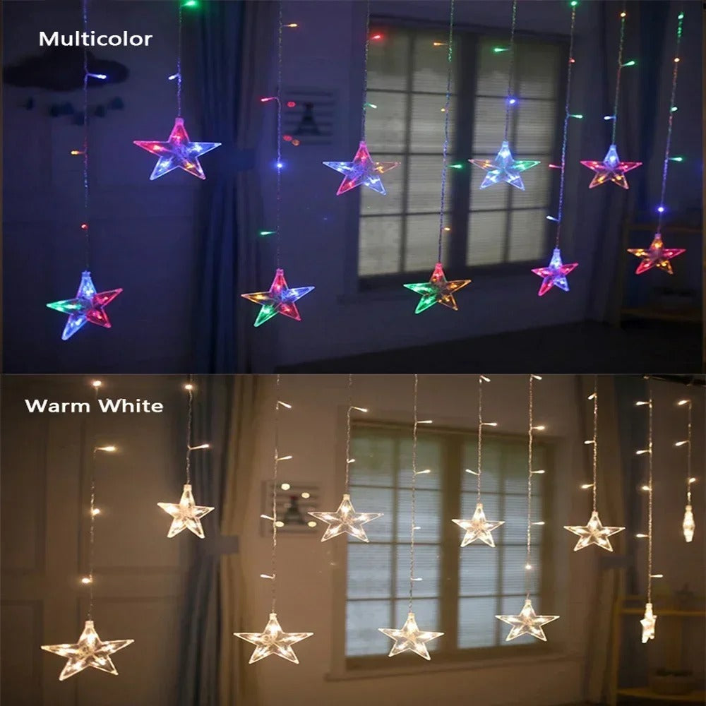 Festoon String Lights Fairy Garland Curtain