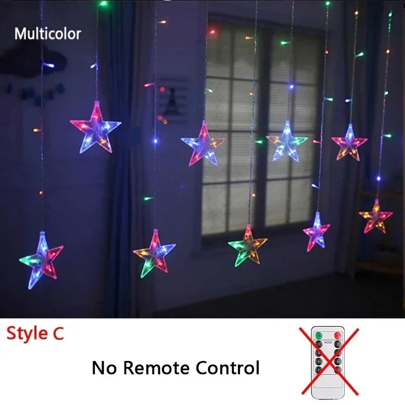 Festoon String Lights Fairy Garland Curtain