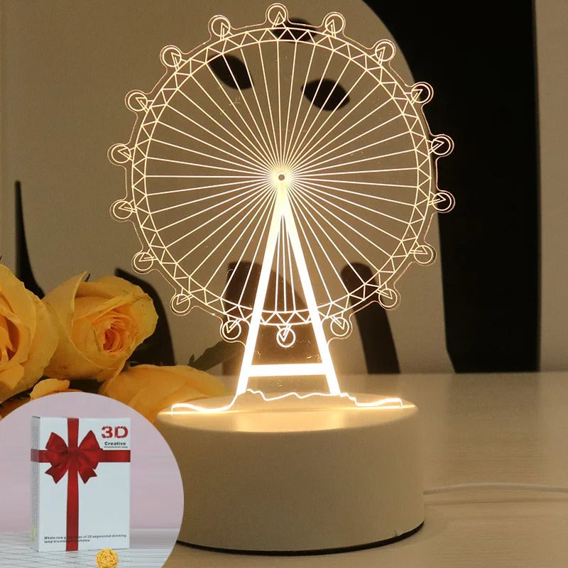 Creative Acrylic Bedroom Bedside LED Table Lamp