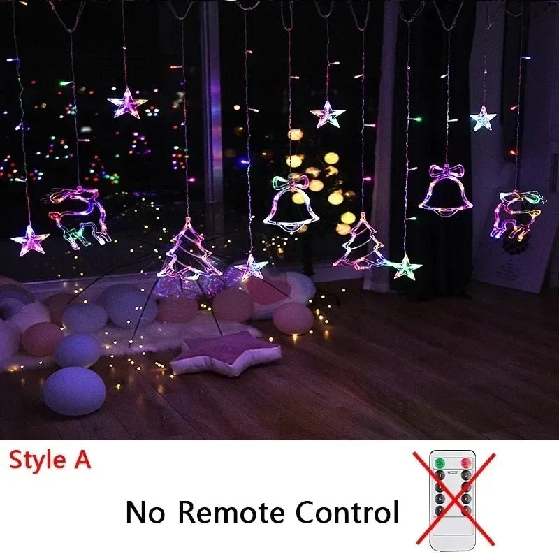 Festoon String Lights Fairy Garland Curtain