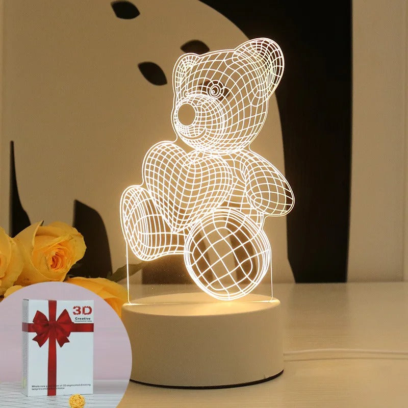 Creative Acrylic Bedroom Bedside LED Table Lamp